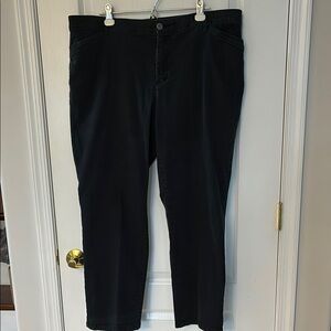 CJ Banks signature slimming black jeans
Size 22W  women’s